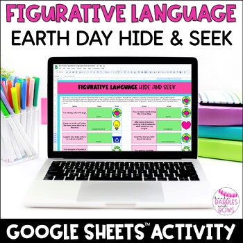 Preview of Earth Day Figurative Language Activity Digital