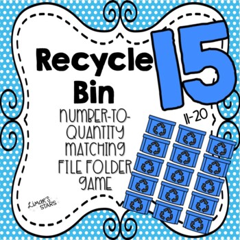 Preview of Earth Day Number to Quantity Matching File Folder Game 11-20