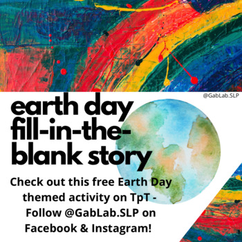 Preview of Earth Day Fill-In-Blank Short Story ( Mad Libs )