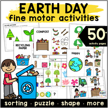 Preview of Earth Day Activities Preschool and Toddler Fine Motor