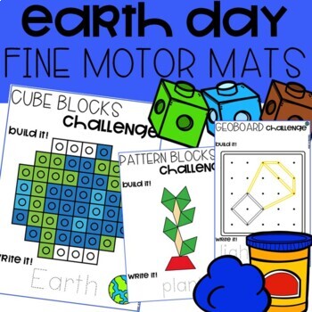 Preview of Earth Day Fine Motor Math Maths for Preschool, Pre-K, and Kindergarten