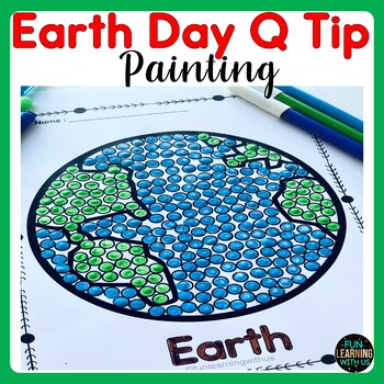 Preview of Earth Day Fine Motor Skill Q-Tip Painting