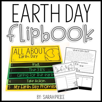 Preview of 2nd Grade Earth Day Flip Book Earth Science Curriculum