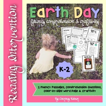 Preview of Earth Day Fluency Passages, Comprehension Questions and Writing Craftivity {K-2}