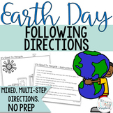 Earth Day Following Directions Coloring Pack- Mixed direct