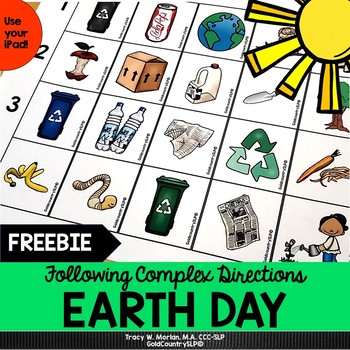 Preview of Earth Day Following Complex Directions FREEBIE
