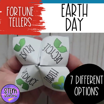 Preview of Earth Day Fortune Teller | Cootie Catcher to Reduce, Reuse, and Recycle