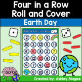 Earth Day Four in a Row Addition Game Math Center Roll and Add