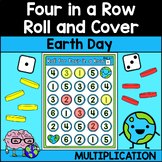 Earth Day Four in a Row Multiplication Game Math Center Ac