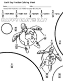 Earth Day Fraction Coloring