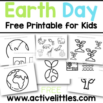 Preview of Earth Day Free Printable Coloring Pages