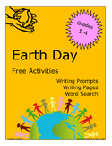 Earth Day Free Writing Activities and Word Search