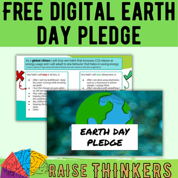 Preview of Earth Day Freebie: Become a Responsible Global Citizen Digital Activity