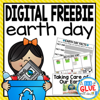Preview of Earth Day Freebie: Science Digital Learning Google Classroom and SeeSaw