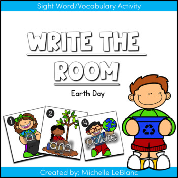 Preview of Earth Day Write the Room Free