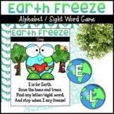 Earth Day Freeze Game Alphabet Activity