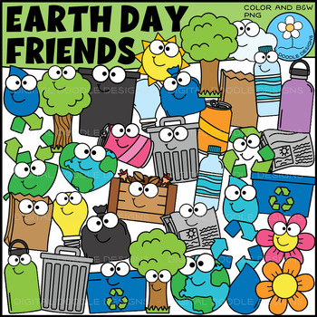 Preview of Earth Day Friends Clipart