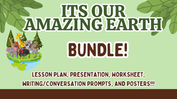 Preview of Earth Day Full Bundle! Lesson Plan Included! K-2, 5 ITEMS!!!