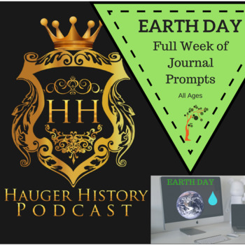 Preview of Earth Day Full Week of Journal and Discussion Prompts Writing