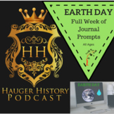 Earth Day Full Week of Journal and Discussion Prompts Writing