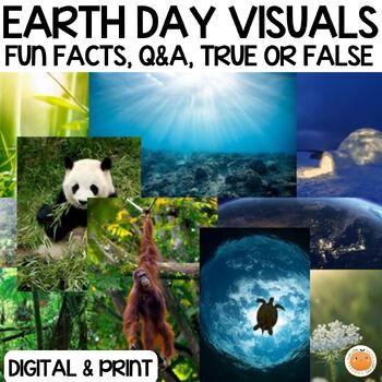 Preview of Earth Day Fun Visual Activity - Earth Facts, Q&A + True or False - Teach & GO