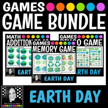 Preview of Earth Day Game Bundle Easy Prep for Centers Stations and Small Group