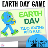 Earth Day 2024 Activity 5th Grade to 12th No-Prep Game 2 T