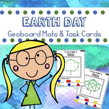 Preview of Earth Day Geoboard Mats