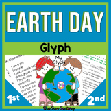 Earth Day Glyph for April Read and Color Glyph