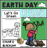 Earth Day Reader Go Green Social Studies Kindergarten & First