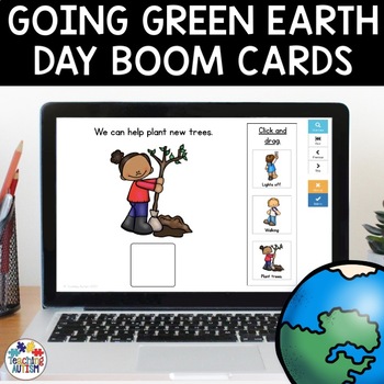Preview of Earth Day Going Green | Boom Cards Distance Learning