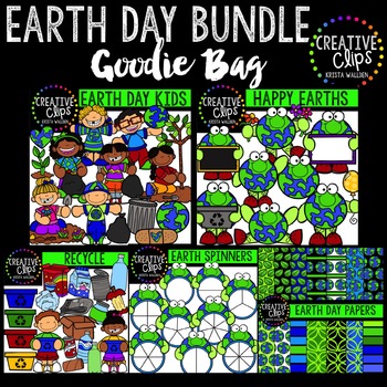 Preview of Earth Day Goodie Bag Bundle {Creative Clips Digital Clipart}