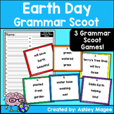 Earth Day Grammar Scoot Game Task Card Center Nouns Verbs 