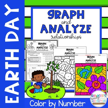 Preview of Earth Day Graph and Analyze Relationships Color by Number