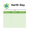 Earth Day Graphic Organizer