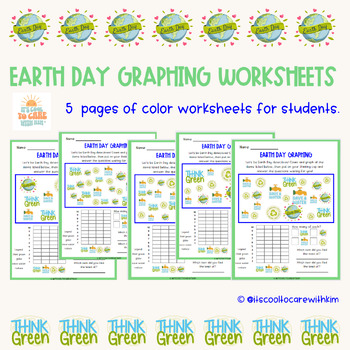 Preview of Earth Day Graphing Worksheets - Hassle Free! Just Print!