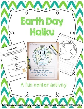 Earth Day Haiku by Keep Your Chin Up | Teachers Pay Teachers