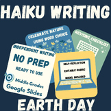 Earth Day Haiku Poetry Writing Digital Google Slides No Pr