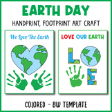 Earth Day Handprint Art Card | Printable Earth Day Craft |