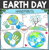 Earth Day Handprint Art Craft, Earth Day Printable Activit