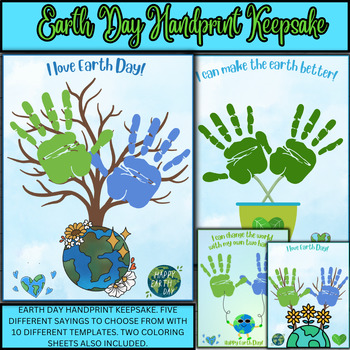 Preview of Earth Day Handprint Keepsake - Gift - Art - Crafts - Earth Day Craft