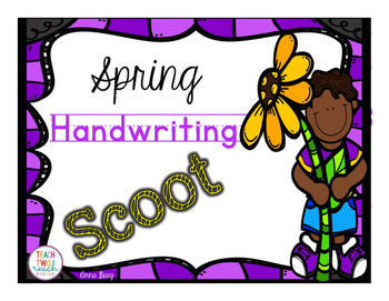 Preview of Spring Themed Handwriting Scoot