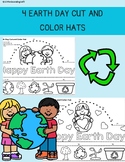 Earth Day Hat Cut and Color (with 4 printable options!)