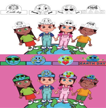 Preview of Earth Day Hats/Headbands/Crowns Bundle