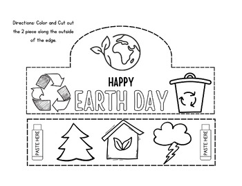 Preview of Earth Day Headband Craft / Crown