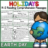 Earth Day Holidays Reading Comprehension Passages K-2