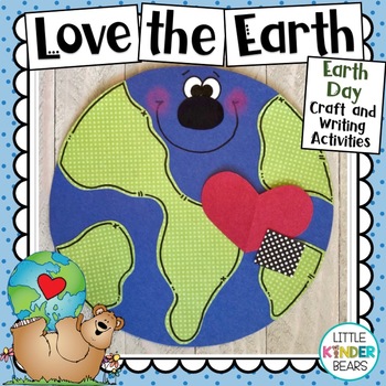Preview of Earth Day "I Love the Earth" Craft and Writing Activities