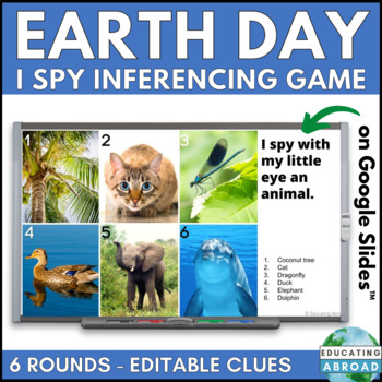Preview of Earth Day I Spy a Digital Game for Reading Comprehension and Inferring