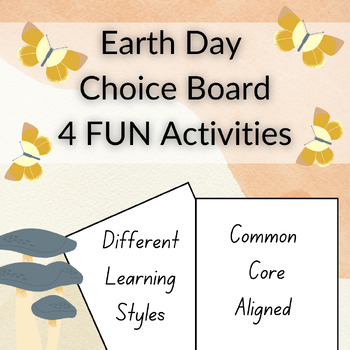 Preview of Earth Day Informational Choice Board