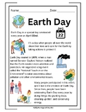 Earth Day Informational Text - Differentiated No-Prep